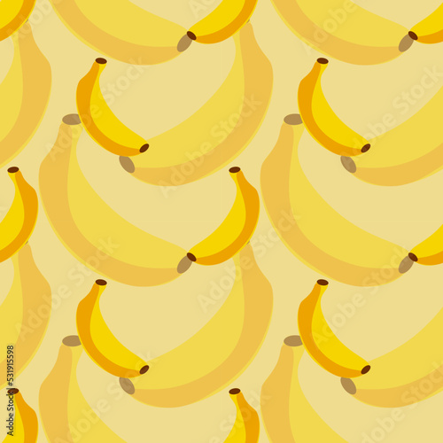 Banana vector ilustration seamless patern.Great for textile,fabric,wrapping paper,and any print.