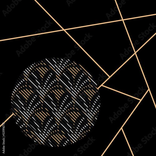 Vector art deco pattern design set