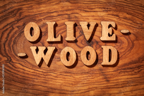Olive-wood - Inscription by wooden letters #531916990