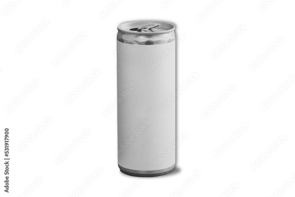 Soft drink soda can mockup isolated on white background. 3d rendering. Soft drink soda can mockup isolated on white background. 3d rendering.