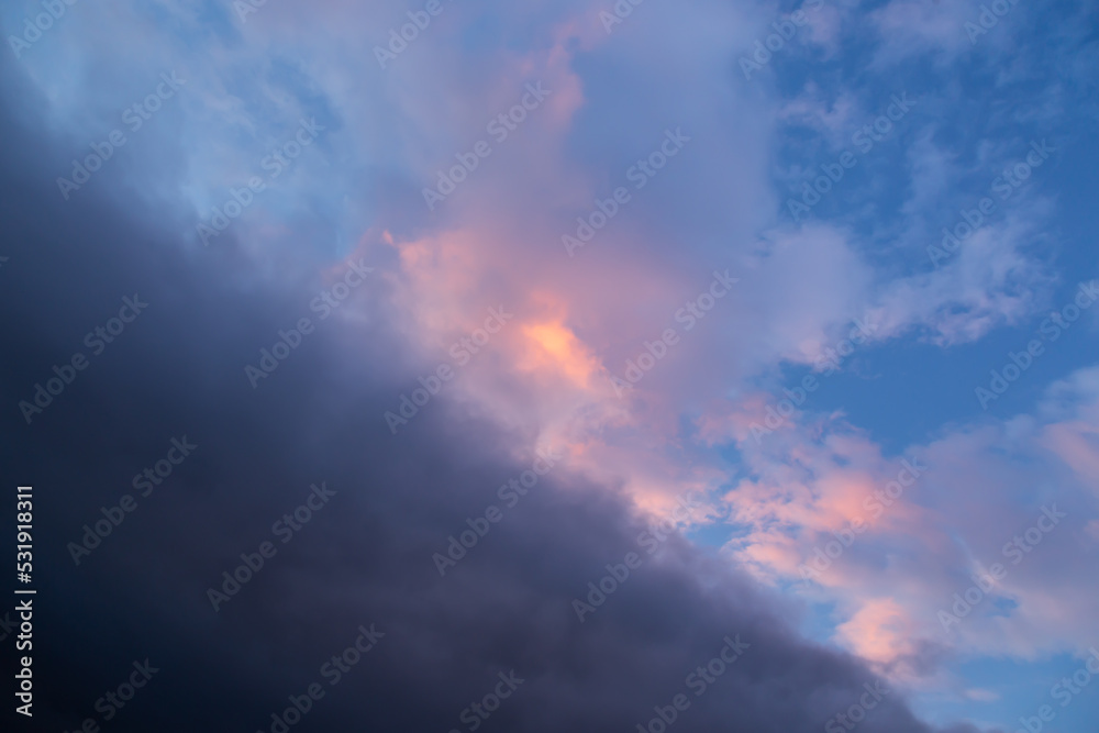 Obraz premium Clouds in the sunset