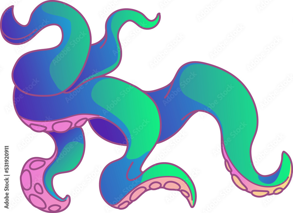 Cartoon psychedelic rave