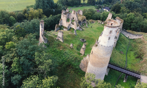 Ruin of castle Zvířetice, Bakov nad Jizerou, Czechia
 photo