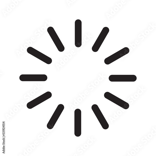 Graphic flat loading icon for your design and website