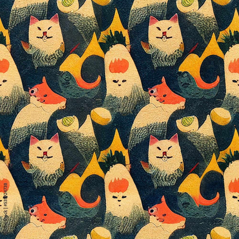 Cats pattern 01