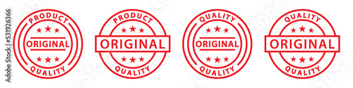 Original product label icon. Original quality emblem icon, vector illustration