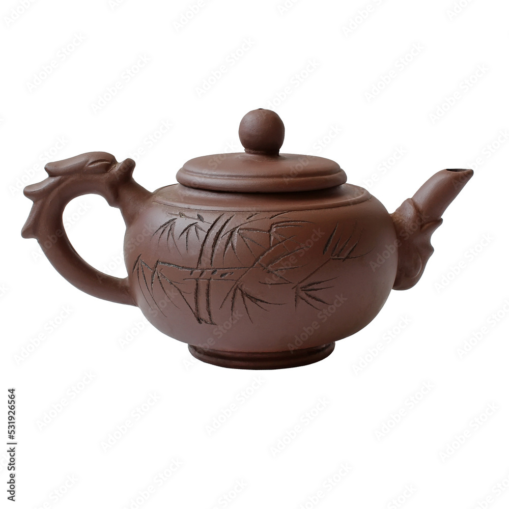 Clay Chinese teapot.