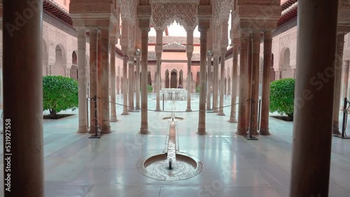 GRANADA, SPAIN - March 2022 : Alhambra fortress in Granada, Spain​