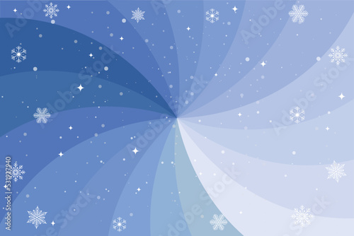 Purple winter banner with snowflakes. Vector illustration.