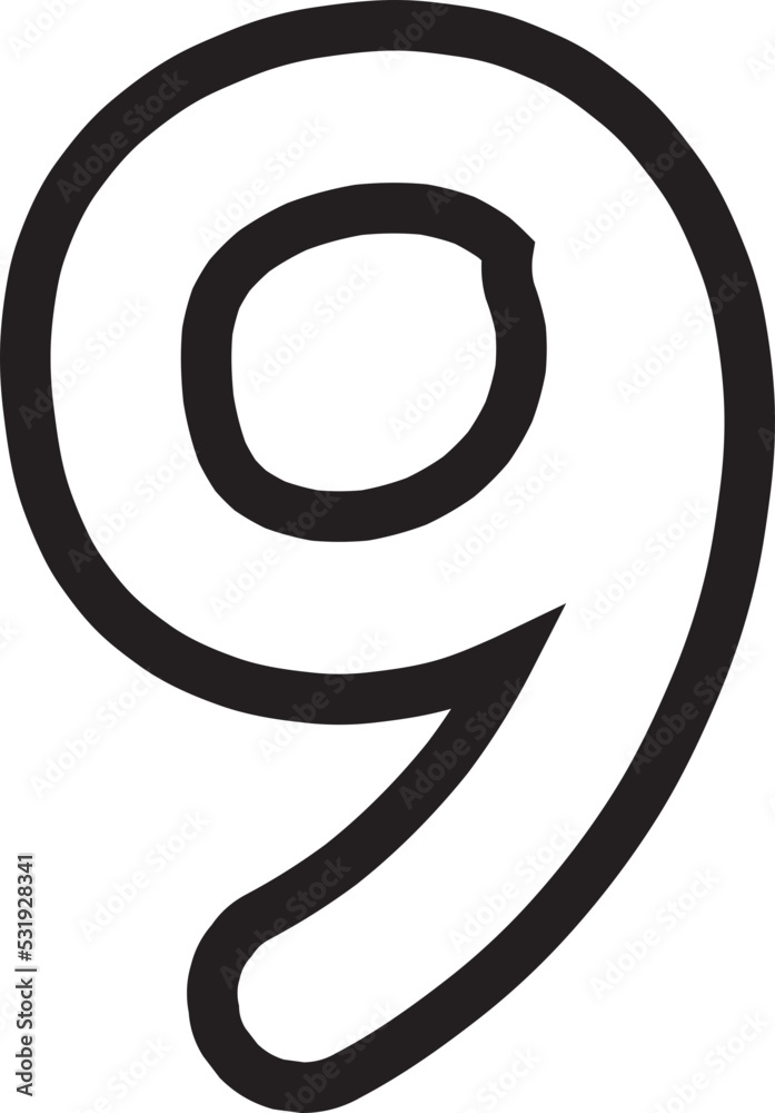 numeric doodle icon numeric doodle icon