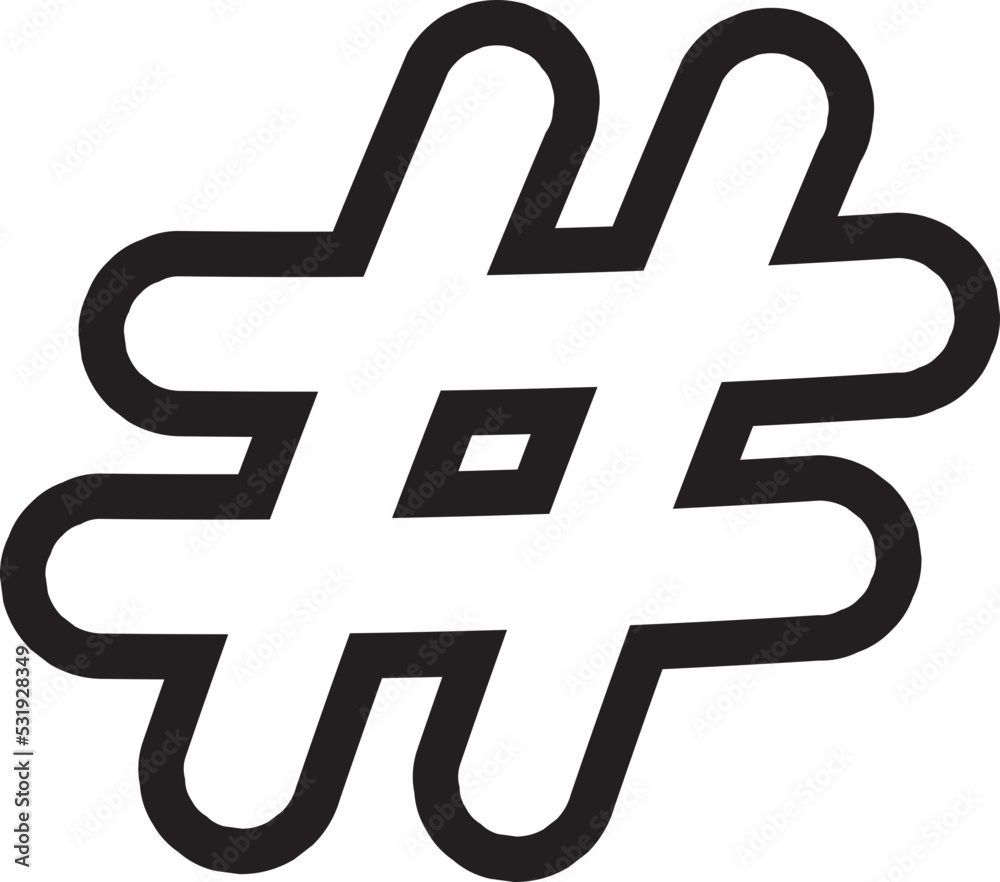 Obraz premium numeric doodle icon