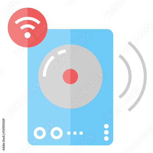 smart speaker icon illustration