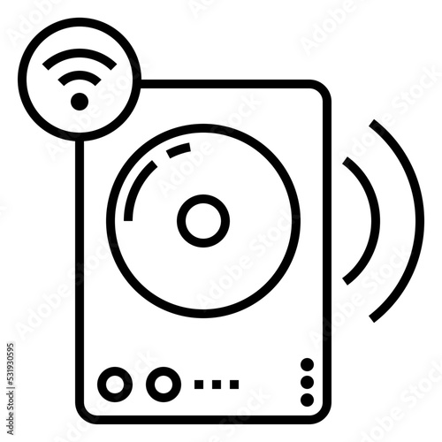 smart speaker icon illustration