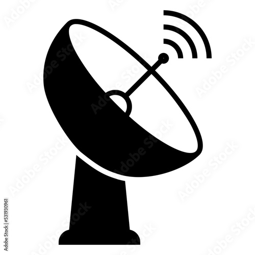 satellite dish icon illustration
