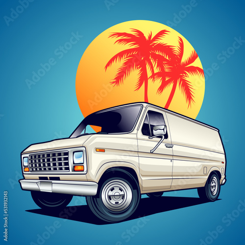 White van car