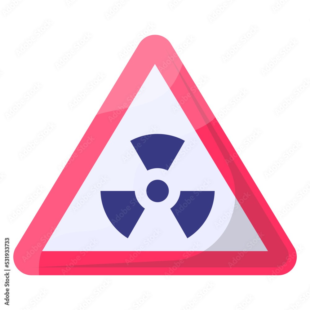Radioactive atomic ionizing radiation danger Concept, biohazard risk alert Vector Icon Design, Black Hexagonal warning signs, Safety Label and Hazard symbol, Caution or Notice sign Radioactive atomic ionizing radiation danger Concept, biohazard risk alert Vector Icon Design, Black Hexagonal warning signs, Safety Label and Hazard symbol, Caution or Notice sign