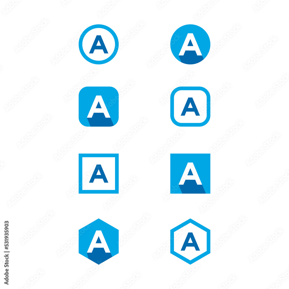 letter A ICON letter A ICON