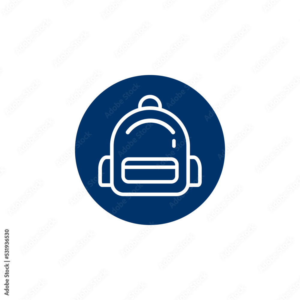 backpack icon vector backpack icon vector