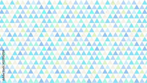 水色三角モザイクパターン 16：9