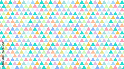 パステルかわいい三角モザイクパターン 16：9