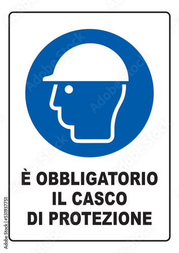 E' Obbligatorio Il casco di protezione, ponteggi, edifici, aziende, cantieri, città, palazzi, opere murarie, architettura, sicurezza, norme