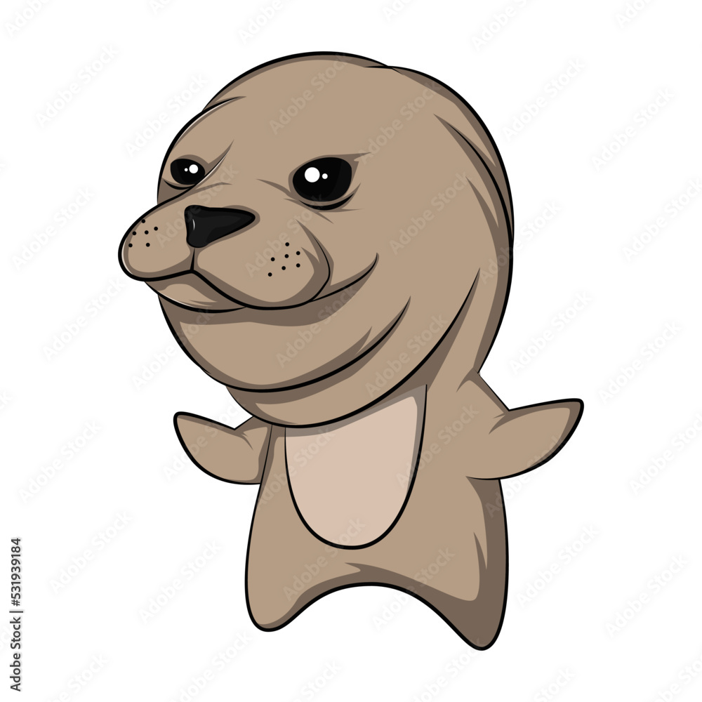 Fototapeta premium vector cartoon seal
