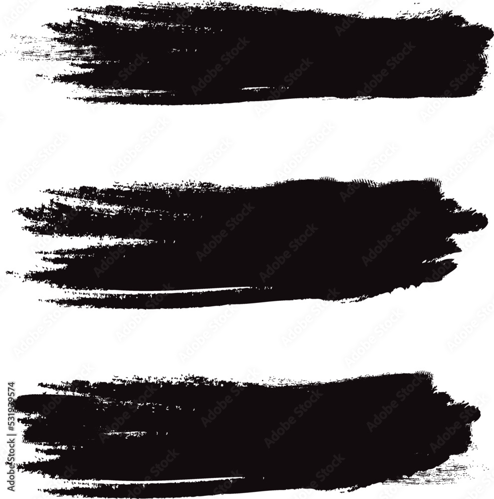 Black brush stroke set isolated on background. Collection of trendy brush stroke vector for black ink paint, grunge backdrop, dirt banner, watercolor design and dirty texture. Brush stroke vector Black brush stroke set isolated on background. Collection of trendy brush stroke vector for black ink paint, grunge backdrop, dirt banner, watercolor design and dirty texture. Brush stroke vector