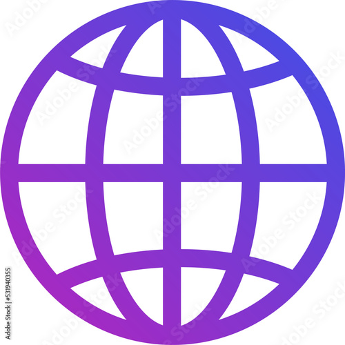 Globe ui icon 