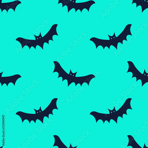 Bat halloween seamless pattern. Halloween dracula Vampire ghost. Endless background.