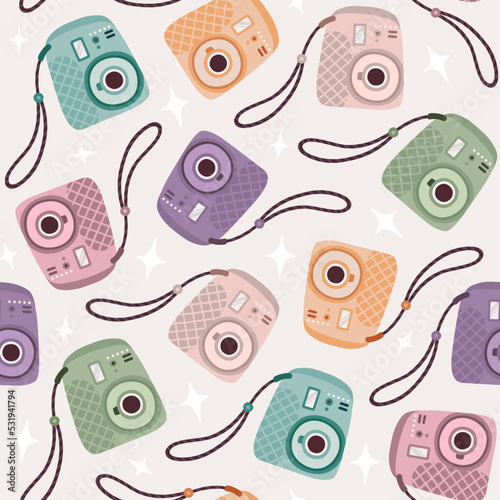 Instant cameras pattern