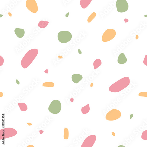 Vector Seamless Polka Dot Background Pattern Design