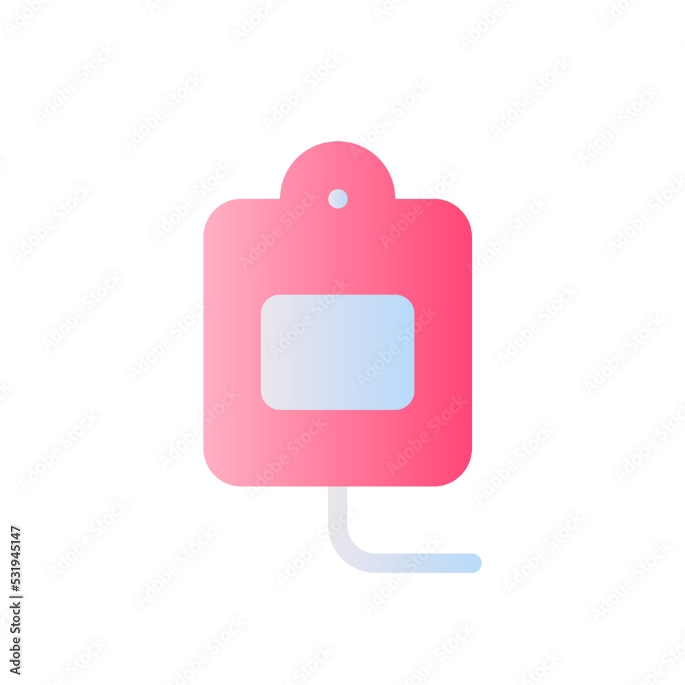 Blood transfusion flat gradient two-color ui icon. Medical procedure. Blood and plasma donation. Simple filled pictogram. GUI, UX design for mobile application. Vector isolated RGB illustration Blood transfusion flat gradient two-color ui icon. Medical procedure. Blood and plasma donation. Simple filled pictogram. GUI, UX design for mobile application. Vector isolated RGB illustration