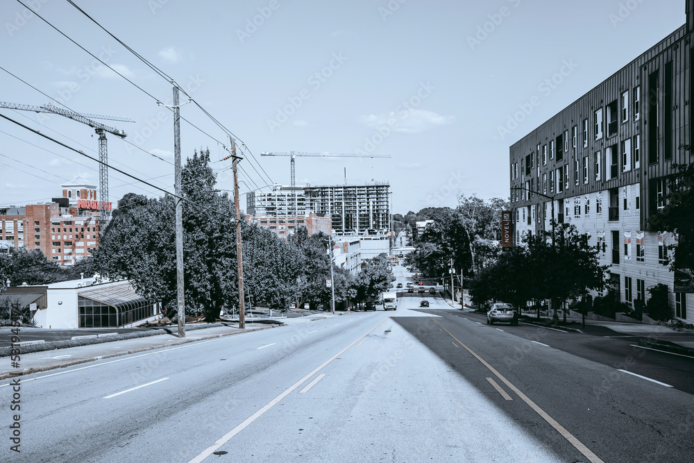 street in fall