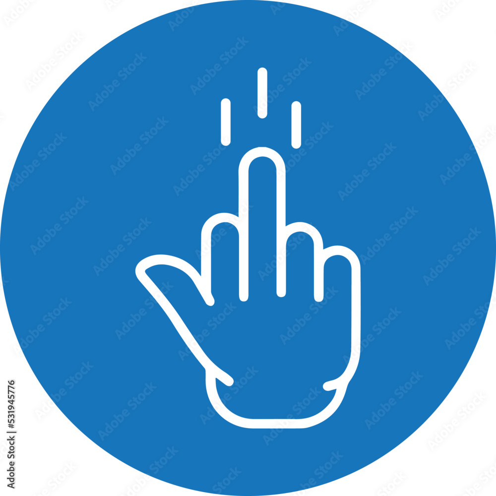 Middle finger icon, finger icon vector Middle finger icon, finger icon vector