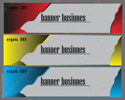 simple corporate promotion banner design photo