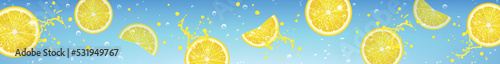 Horizontal Banner with Lemonade