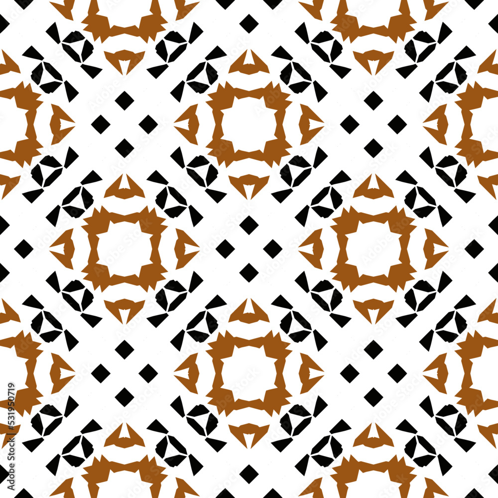 Fototapeta premium Geometric pattern. Seamless vector background. Ethnic graphic design.