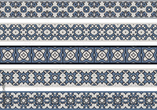 Seamless decorative borders