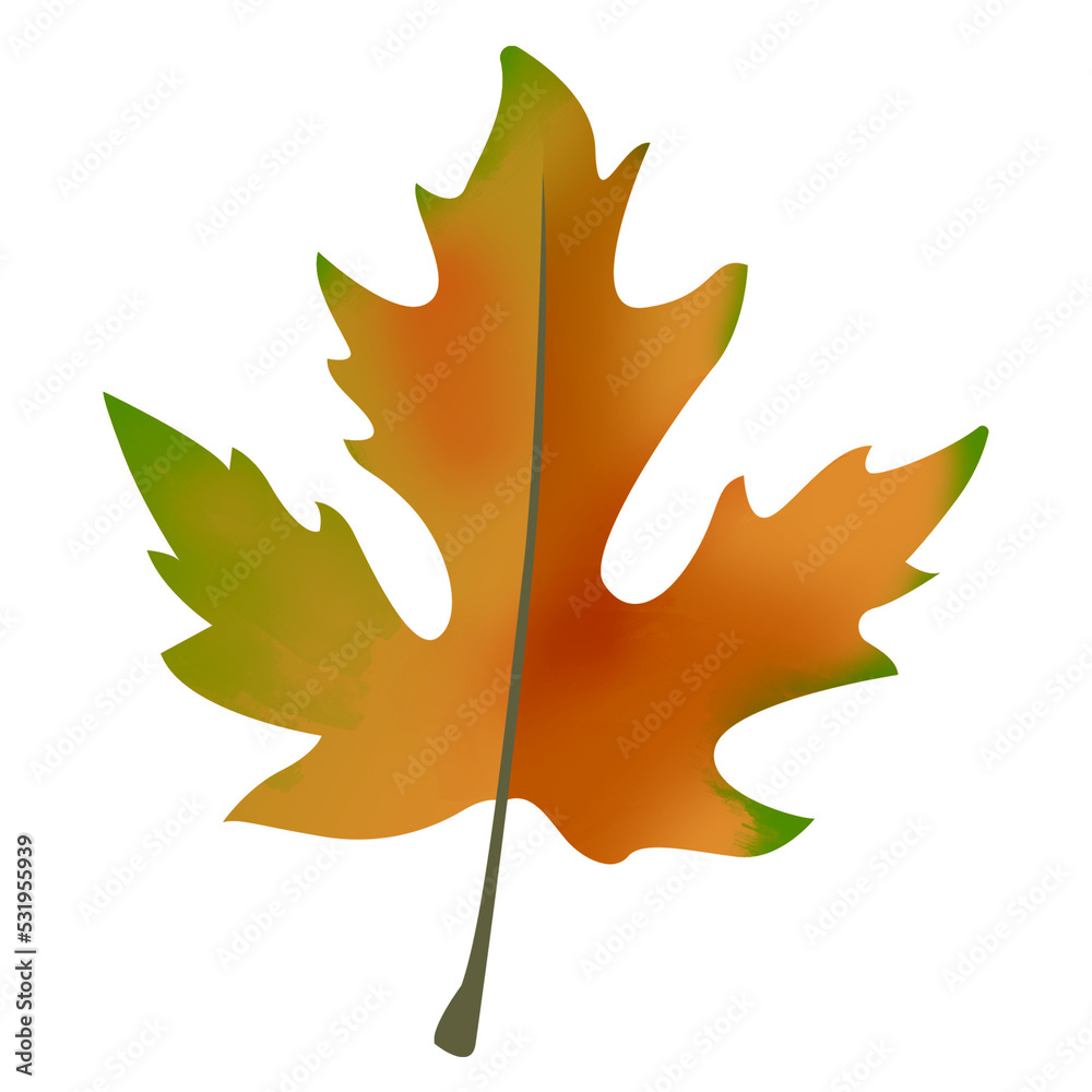 Naklejka premium Autumn leaf element