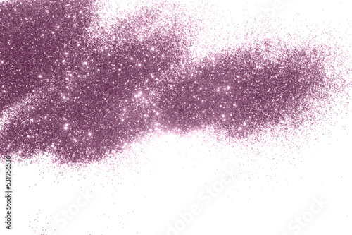 Textured background with purple glitter sparkle on white