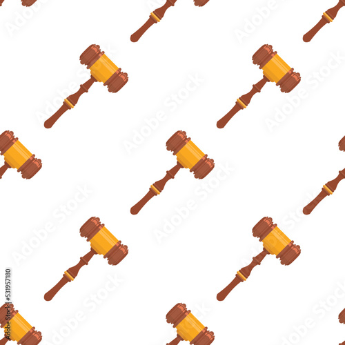 Auction or lawyer hammer seamless pattern texture