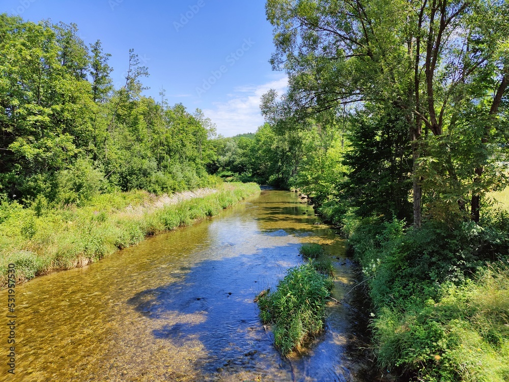 Obraz premium Flusslandschaft Österreich