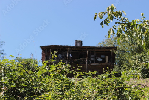 abandoned house in the field