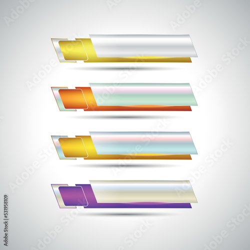 Lower third vector collection