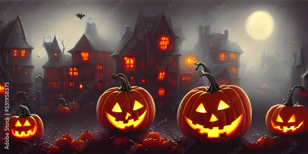 Halloween Szene mystisch Halloween Szene mystisch