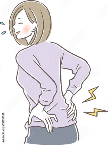 腰が痛い女性
