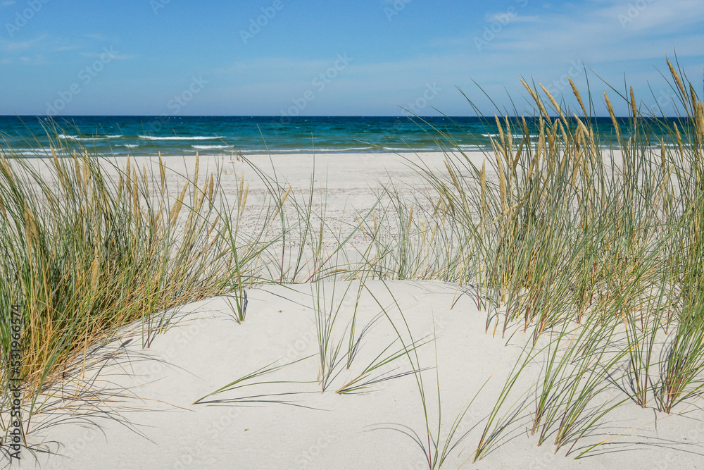 Rippled sand background, dune and see in Slowinski National Park, Leba, Poland. Beautiful scenery of sand dunes and ocean. Rippled sand background, dune and see in Slowinski National Park, Leba, Poland. Beautiful scenery of sand dunes and ocean.