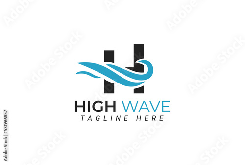 Letter H logo icon design template elements