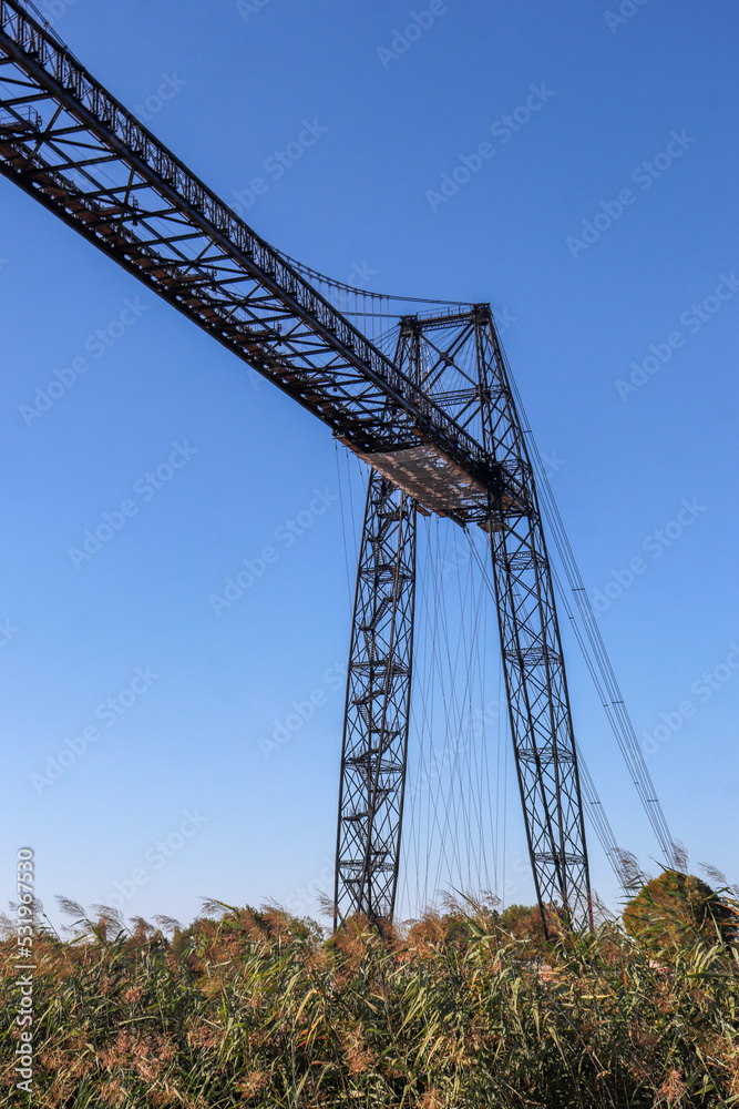 Nouvelle-Aquitaine - Charente-Maritime - Rochefort-sur-Mer - Echillais - Pont transbordeur - Pilier nord Nouvelle-Aquitaine - Charente-Maritime - Rochefort-sur-Mer - Echillais - Pont transbordeur - Pilier nord