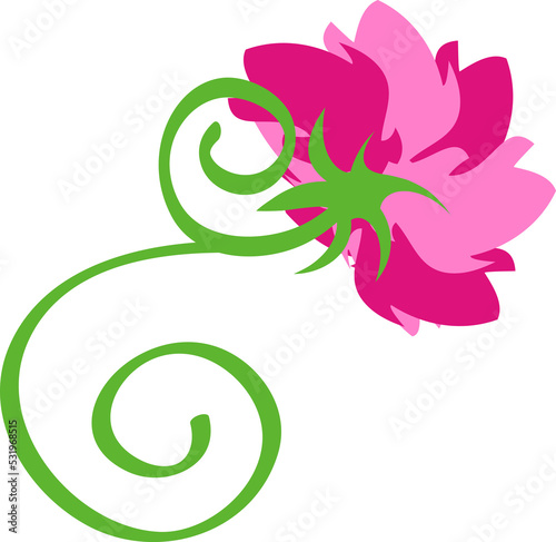 abstract pink flower